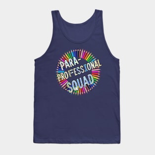 Paraprofessional Education Assistant Squad Tank Top